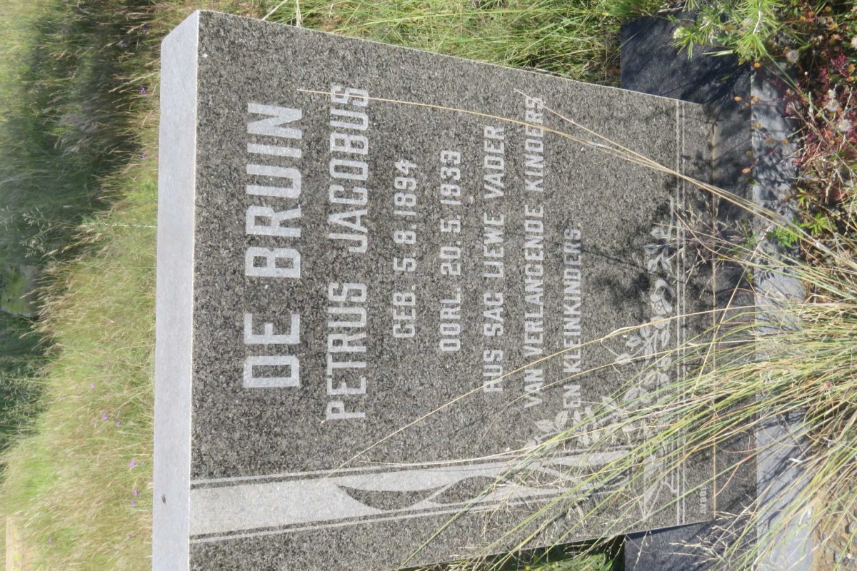 BRUIN Petrus Jacobus, de 1894-1933
