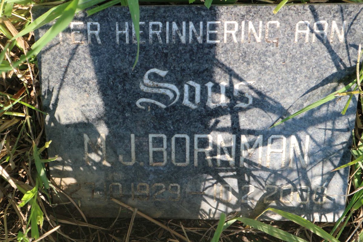 BORNMAN M.J. 1929-2000