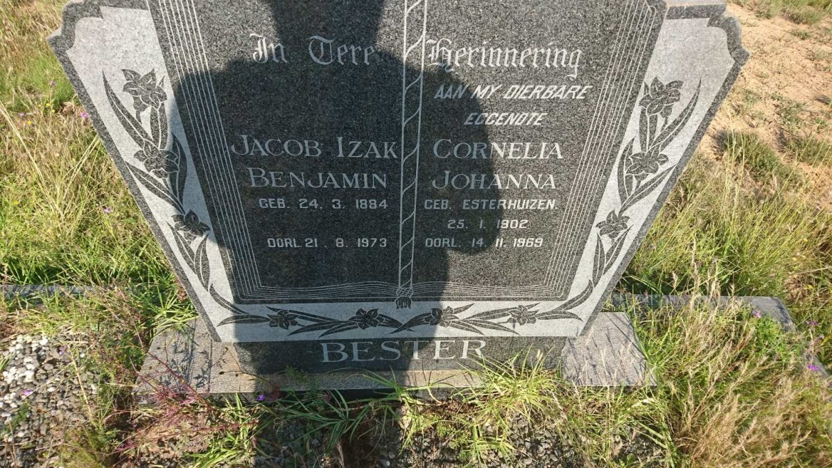 BESTER Jacob Izak Benjamin 1884-1973 &amp; Cornelia Johanna ESTERHUIZEN 1902-1969