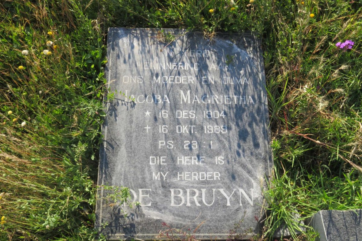 BRUYN Jacoba Magrietha, de 1904-1989