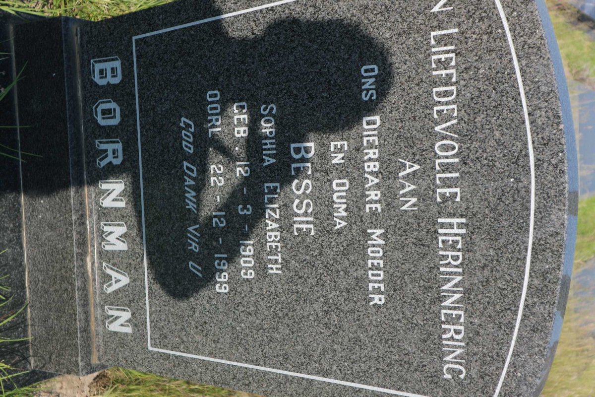 BORNMAN Sophia Elizabeth 1909-1999