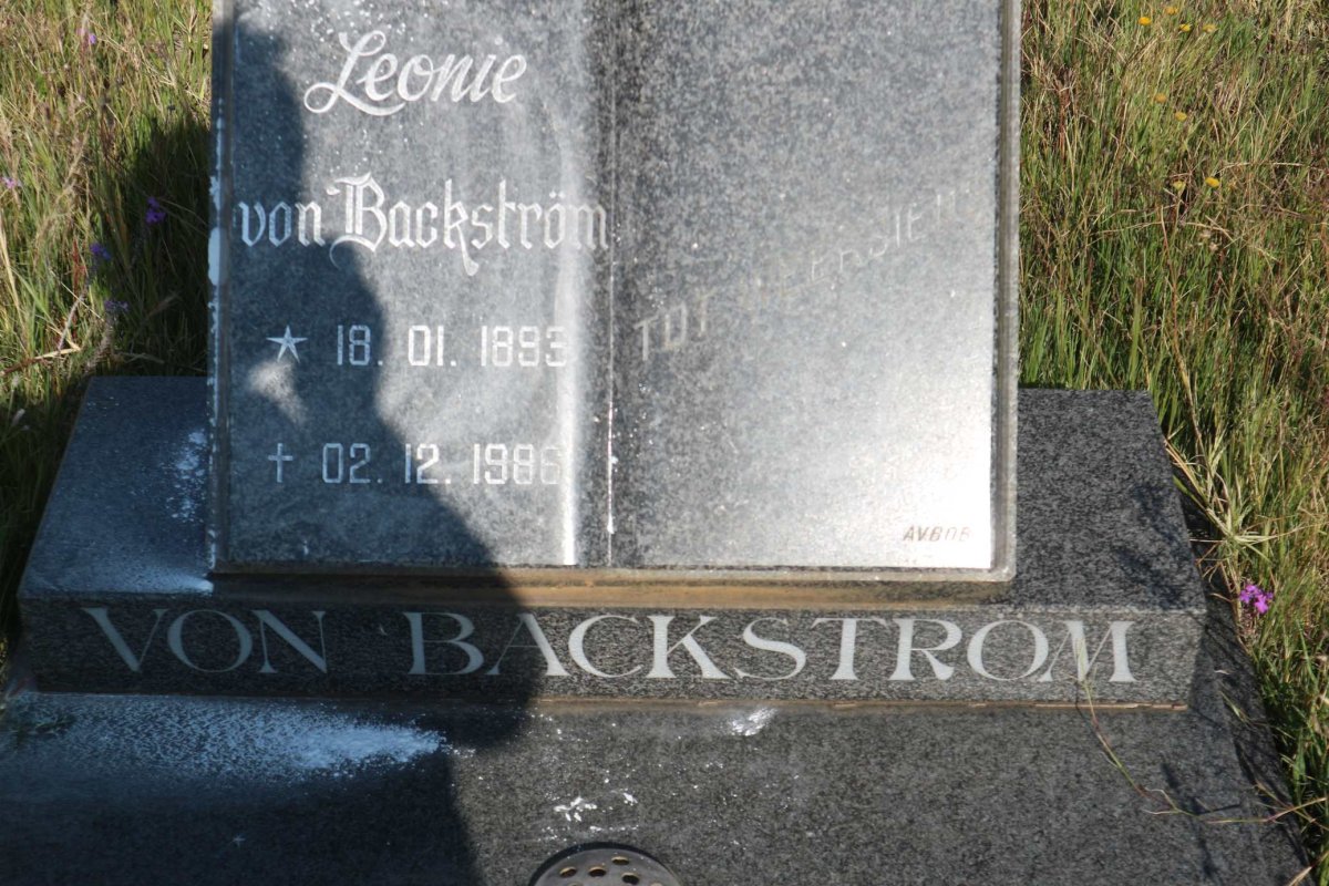 BACKSTRÖM Leonie, von 1893-1986