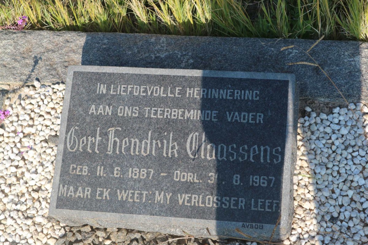 CLAASSENS Gert Hendrik 1887-1967