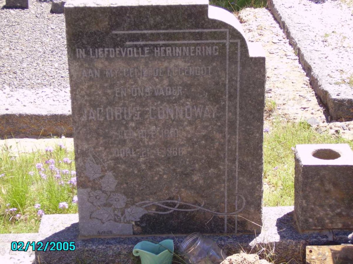 CONNOWAY Jacobus 1910-1968