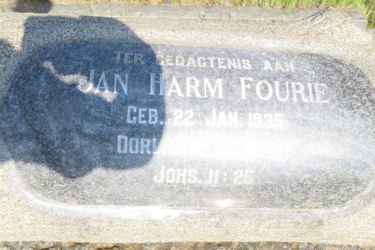 FOURIE Jan Harm 1935-1956