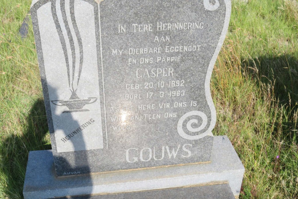 GOUWS Casper 1892-1963