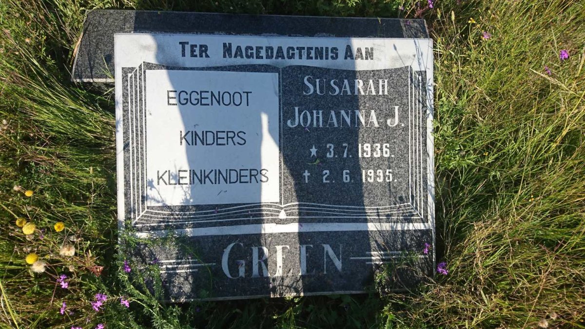 GREEN Susarah Johanna J. 1936-1995