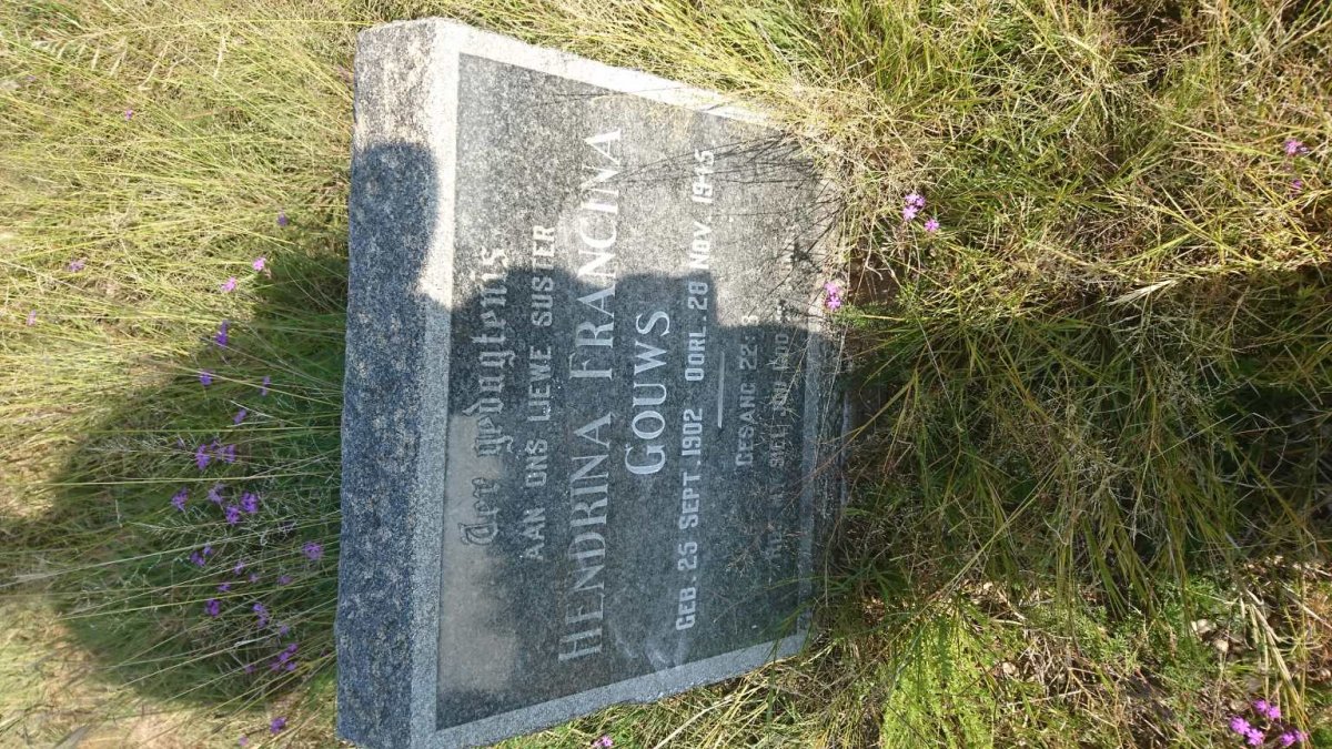 GOUWS Hendrina Francina 1902-1945