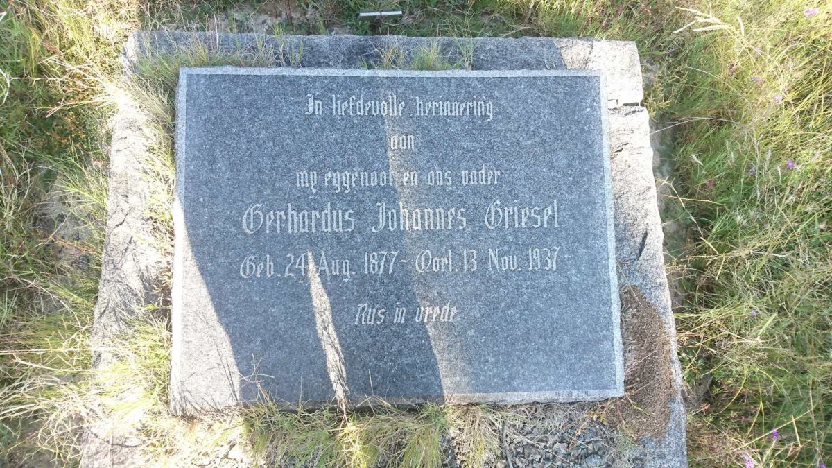 GRIESEL Gerhardus Johannes 1877-1937