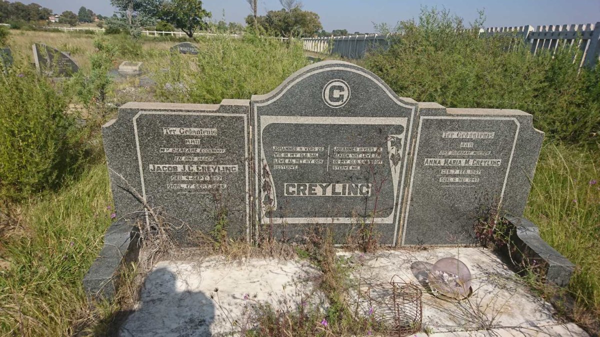 GREYLING Jacob J.C. 1857-1938 &amp; Anna Maria M. 1867-1947