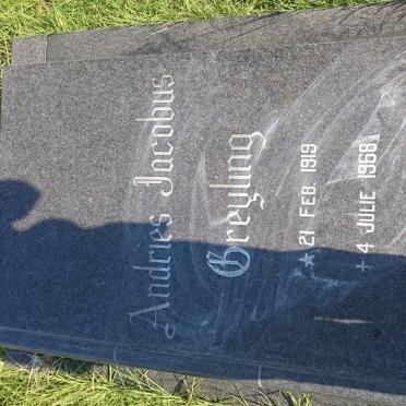 GREYLING Andries Jacobus 1919-1968