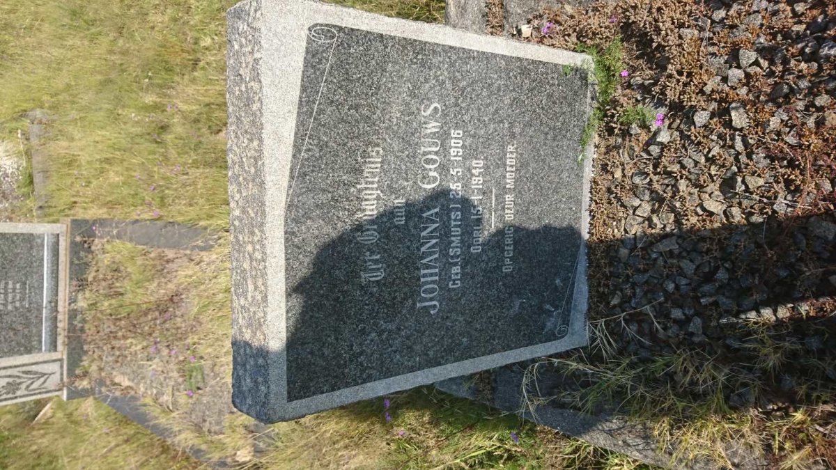 GOUWS Johanna nee SMUTS 1906-1940