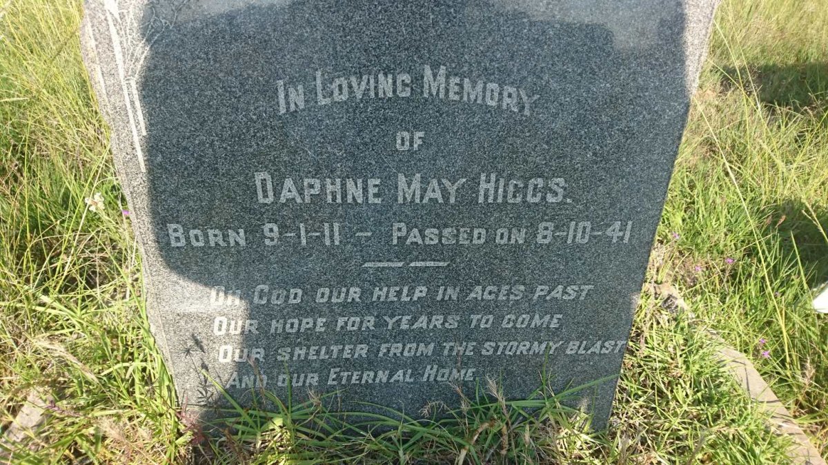 HIGGS Daphne May 1911-1941