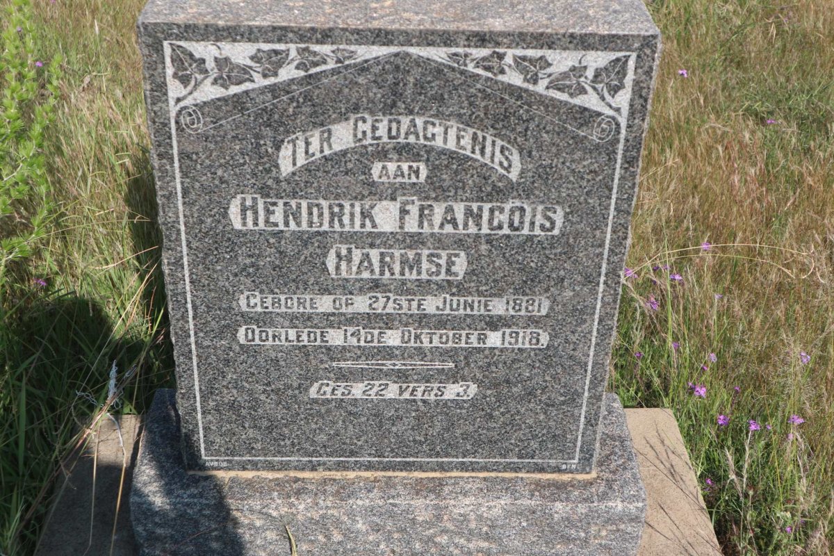 HARMSE Hendrik Francois 1881-1918