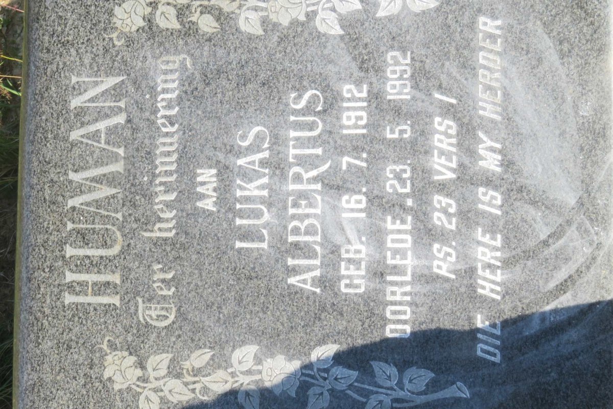 HUMAN Lukas Albertus 1912-1992