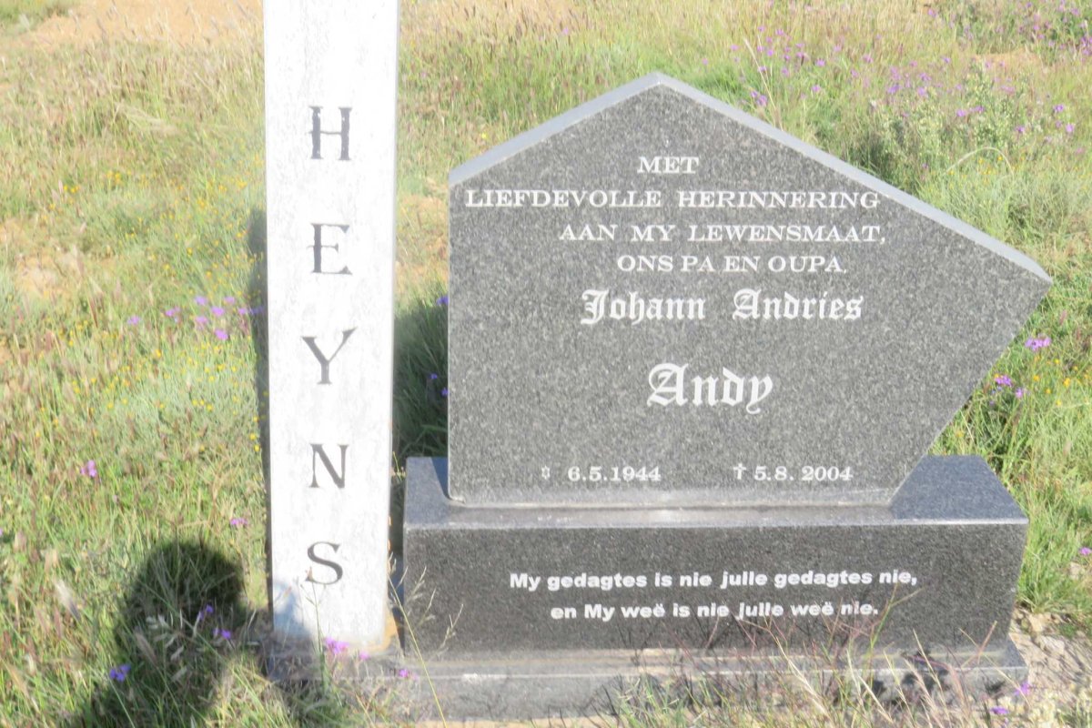 HEYNS Johann Andries 1944-2004
