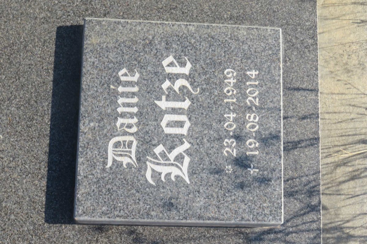 KOTZE Danie 1949-2014
