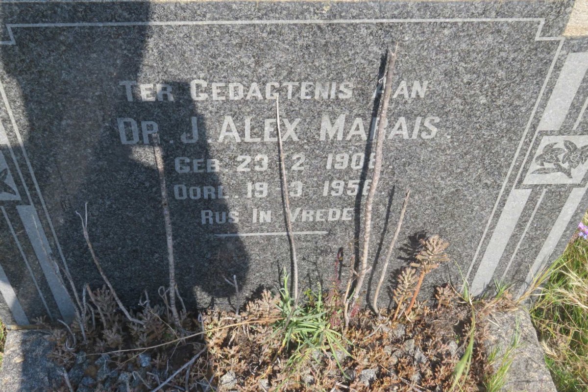 MARAIS J. Alex 1908-195?