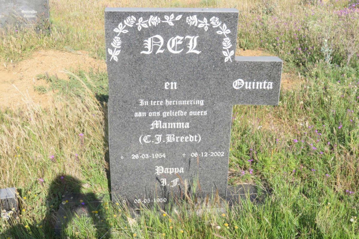 NEL I.F. 1950- &amp; C.J. BREEDT 1954-2002 