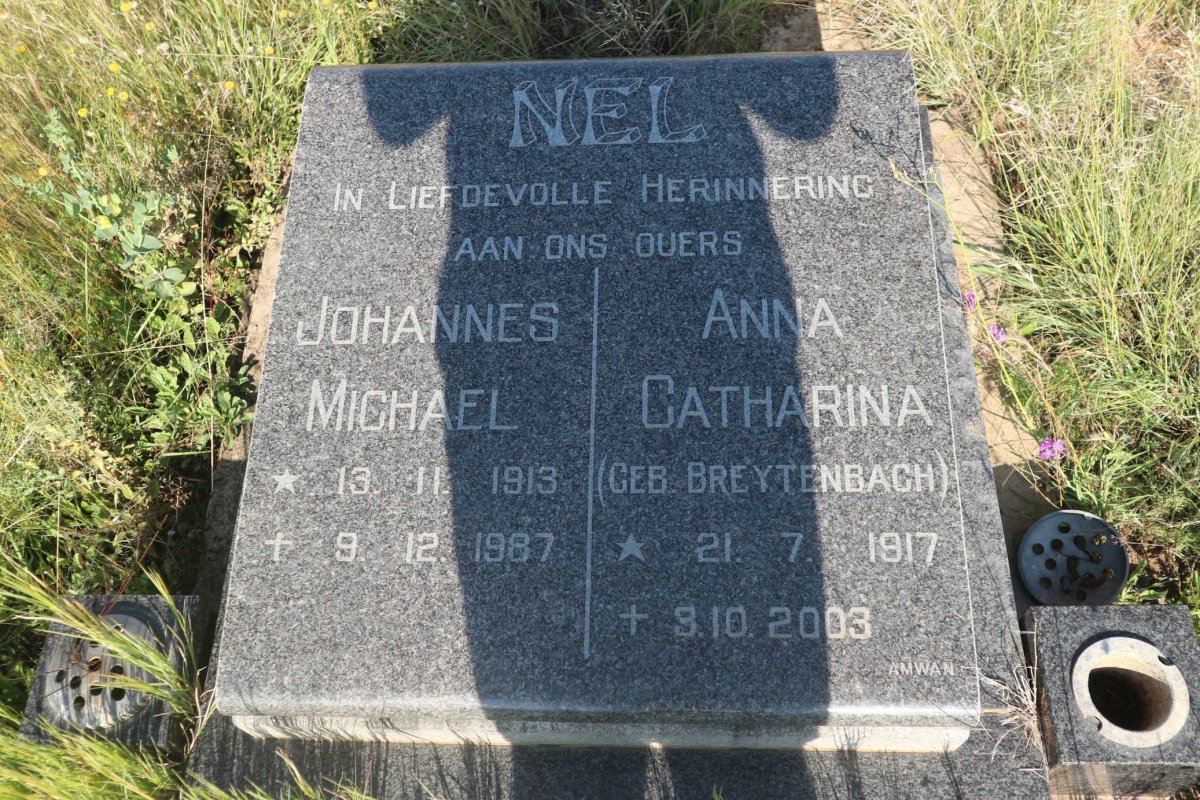 NEL Johannes Michael 1913-1987 &amp; Anna Catharina BREYTENBACH 1917-2003