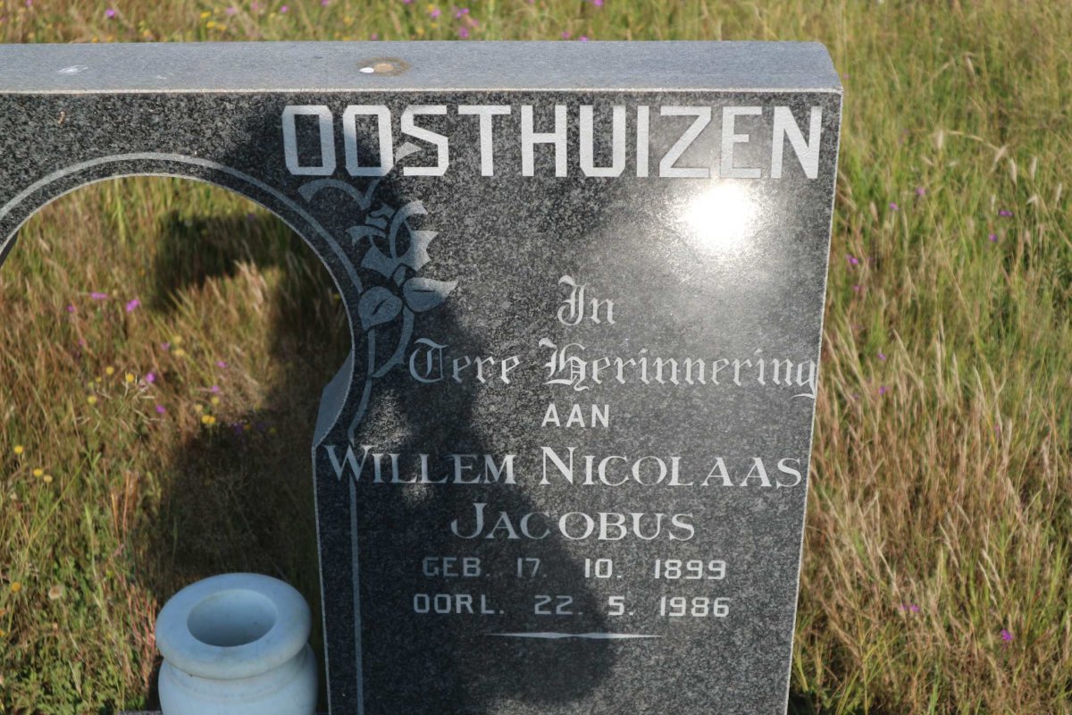 OOSTHUIZEN Willem Nicolaas Jacobus 1899-1986