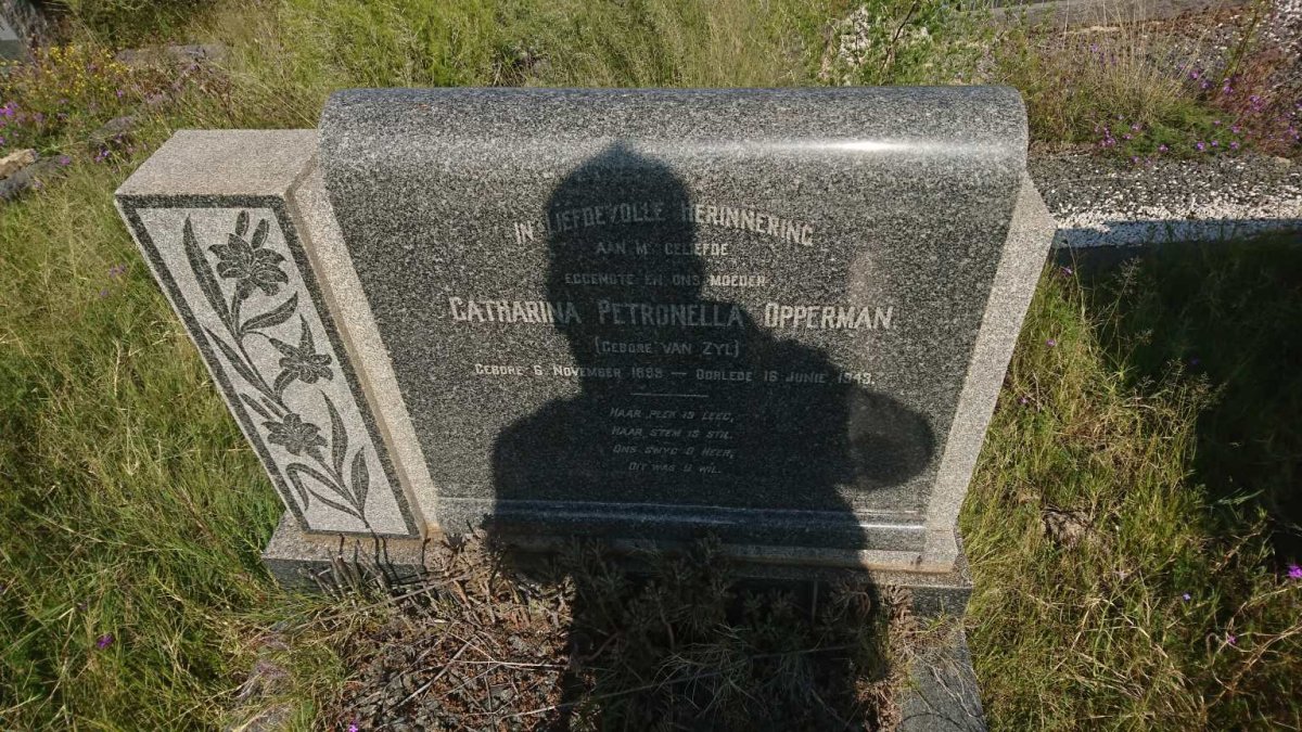 OPPERMAN Catharina Petronella nee VAN ZYL 1899-1943