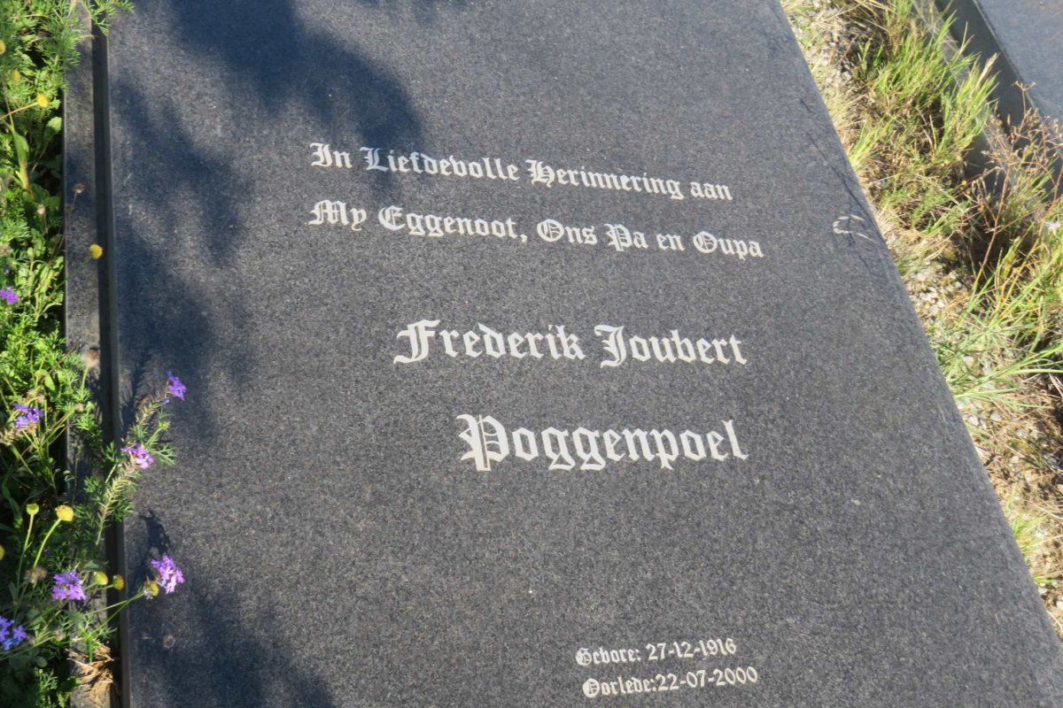 POGGENPOEL Frederik Joubert 1916-2000