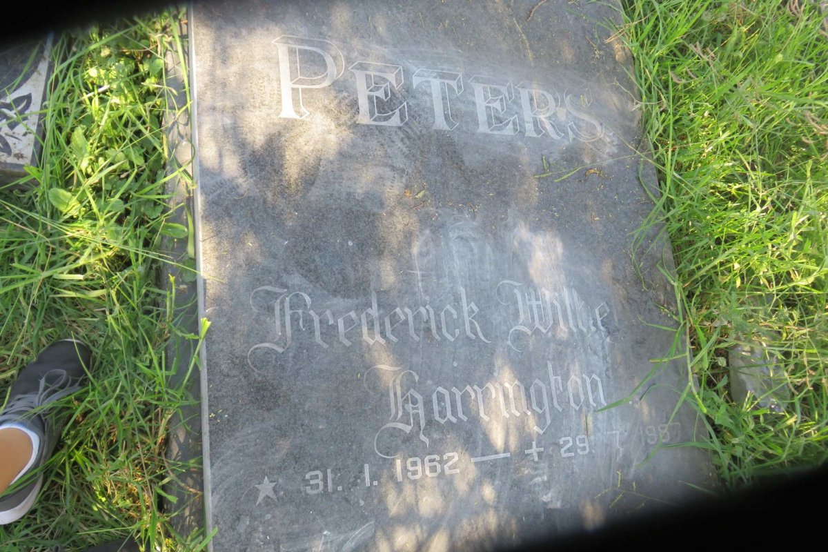 PETERS Frederick Wilhelm Harrington 1962-1987