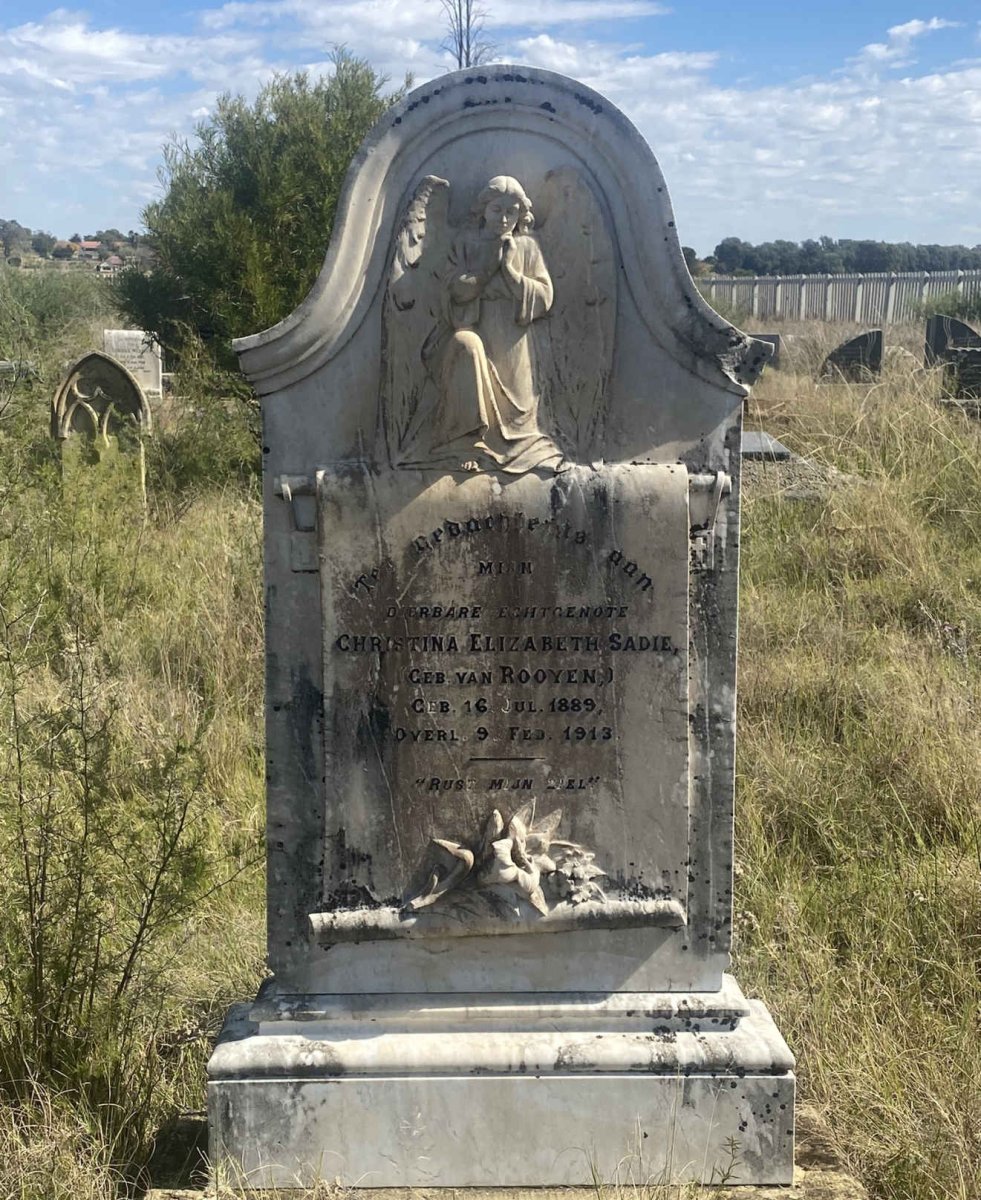 SADIE Christina Elizabeth VAN ROOYEN 1889-1913