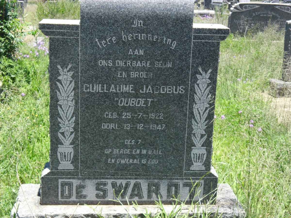 SWARDT Guillaume Jacobus, de 1922-1947