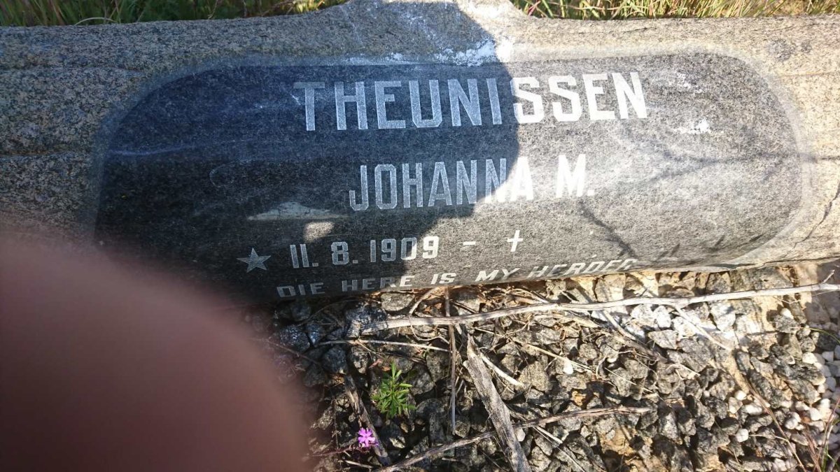 THEUNISSEN Johanna M. 1909-