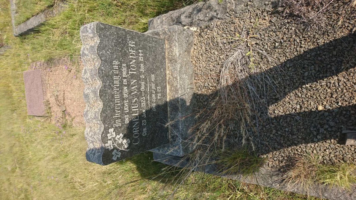 TONDER Cornelius, van 1925-1944