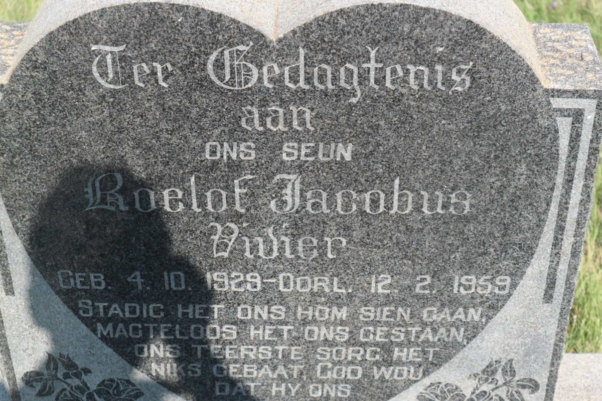 VIVIER Roelof Jacobus 1929-1959