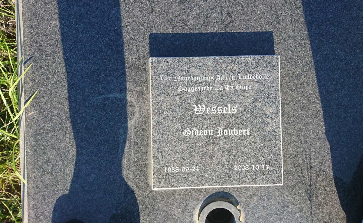 WESSELS Gideon Joubert 1938-2008