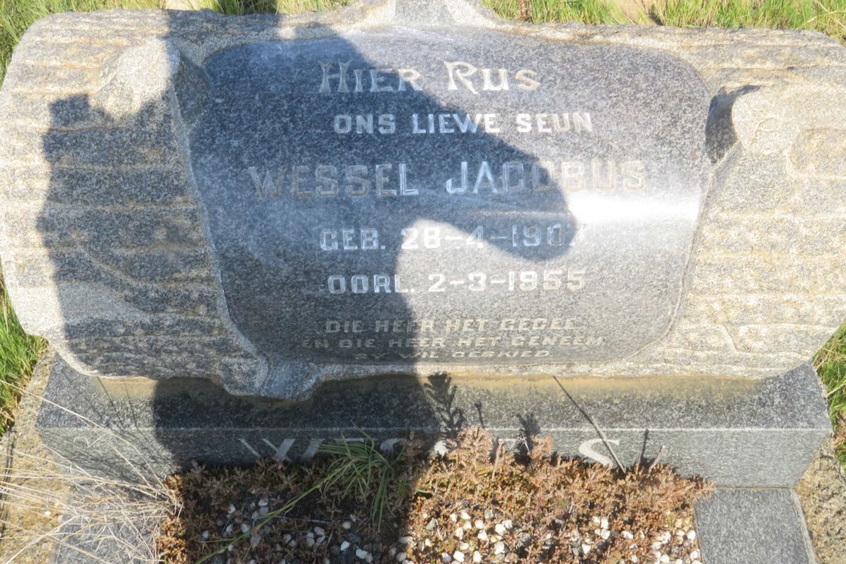 WESSELS Wessel Jacobus 1907-1955