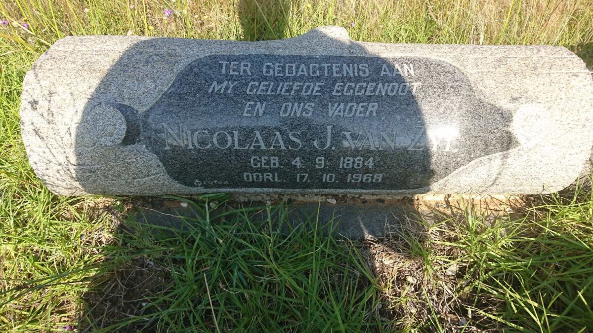 ZYL Nicolaas J., van 1884-1968