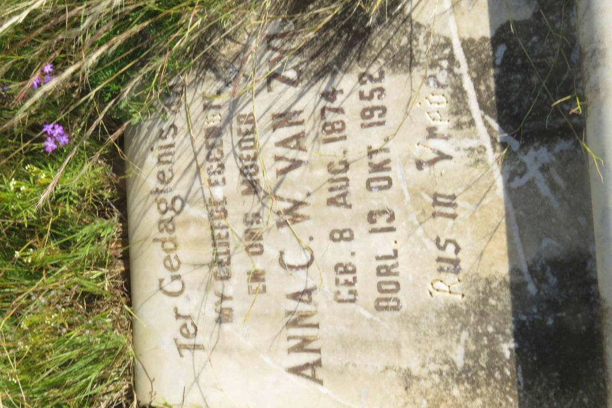 ZYL Anna C.W., van 1874-1952