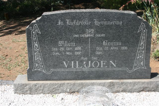 VILJOEN Willem 1896-1962 &amp; Rosina -1906