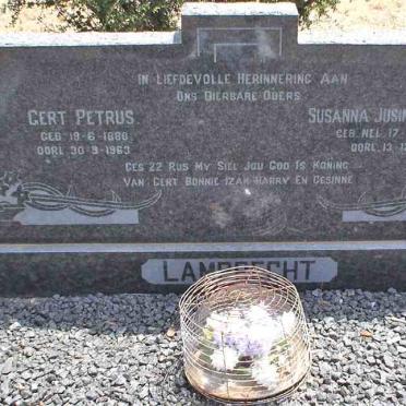 LAMPRECHT Gert Petrus 1880-1963 &amp; Susanna Josina Carolina NEL 1882-1963