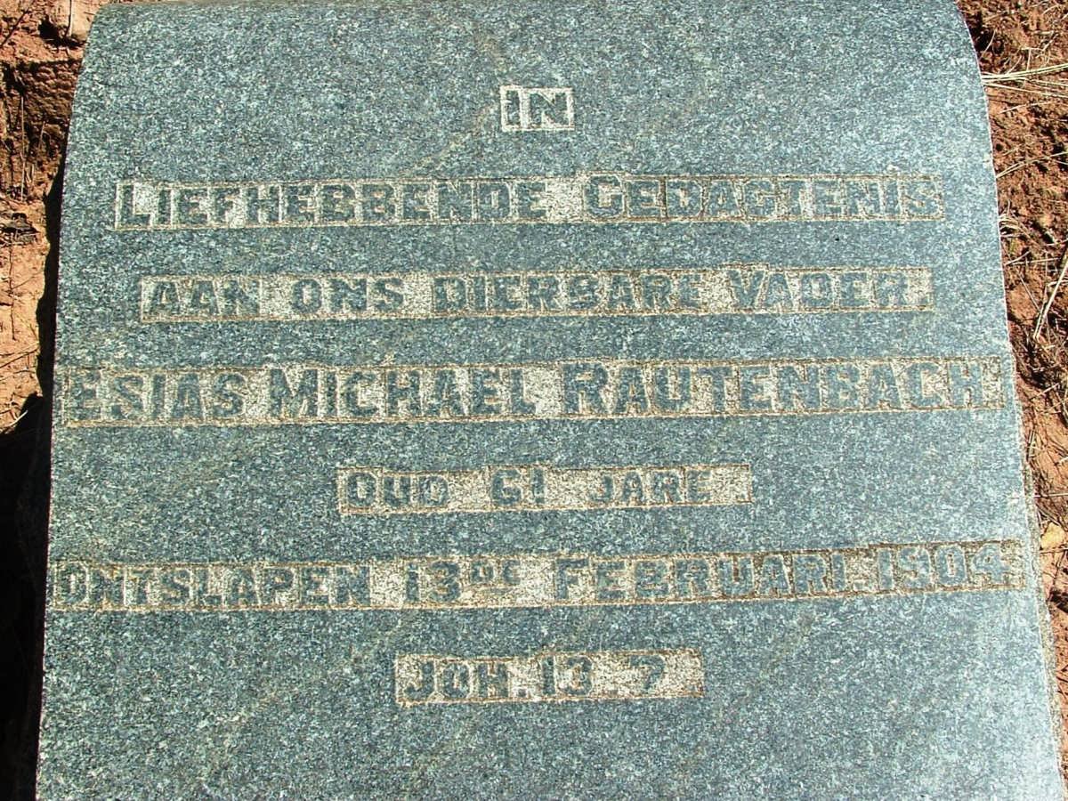 RAUTENBACH Esias Michael -1904