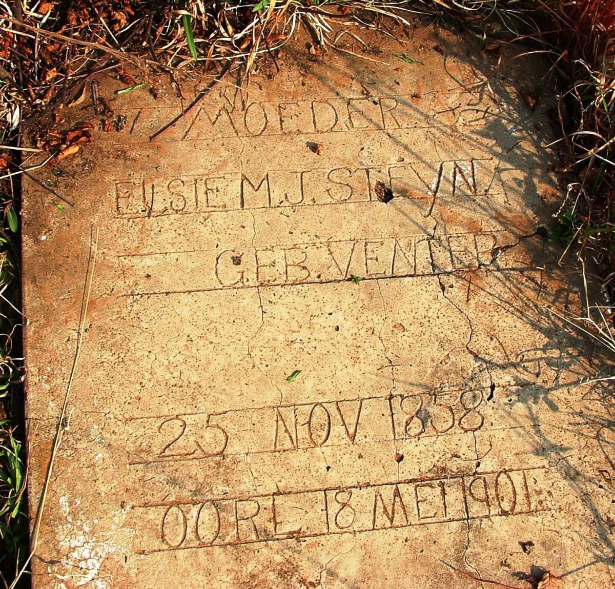 STEYN Elsie M.J. nee VENTER 1858-1901