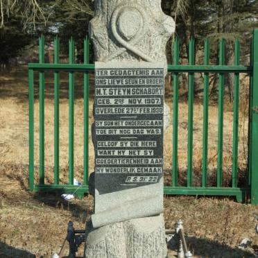 SCHABORT M.T. Steyn 1907-1930