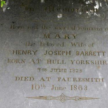 BARRETT Mary 1823-1863