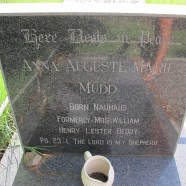 BEDDY William Henry Lester 1870-1923 &amp; MUDD Anna Auguste Marie formerly BEDDY nee NAUHAUS 