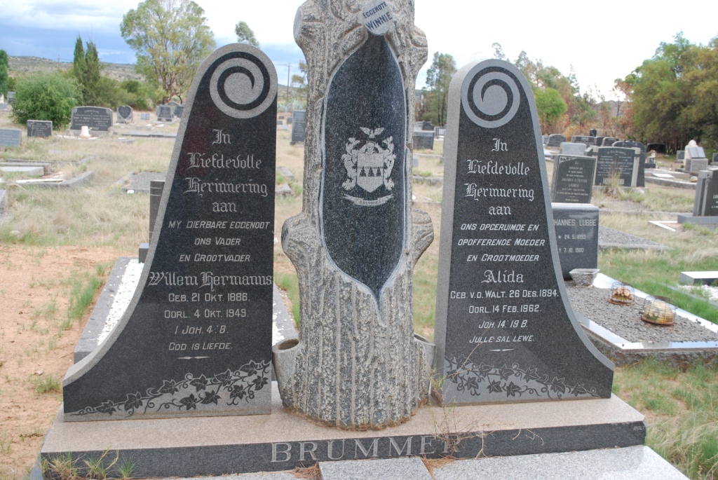 BRUMMER Willem Hermanus 1886-1949 &amp; Alida v.d. WALT 1894-1962