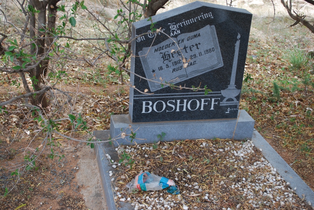 BOSHOFF Hester 1912-1980