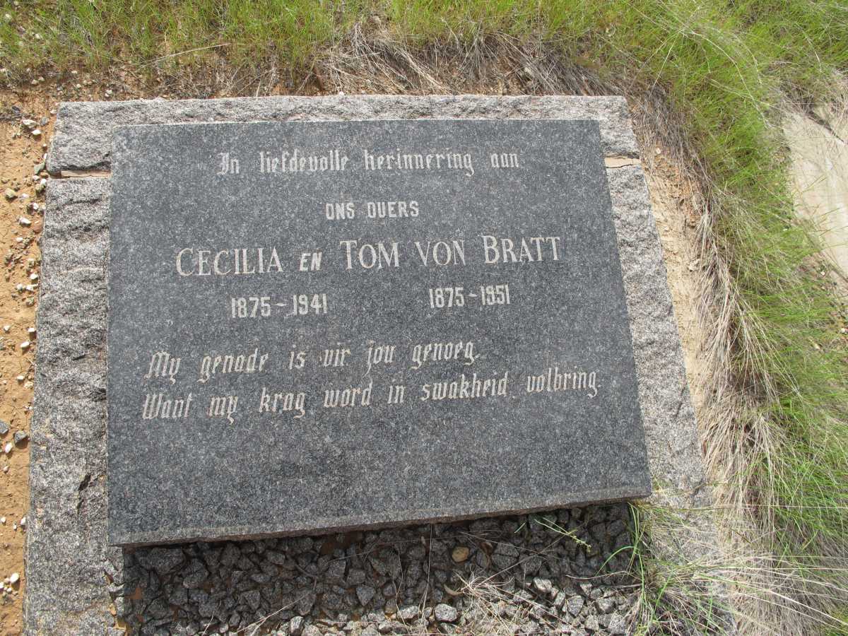 BRATT Tom, von 1875-1951 &amp; Cecilia 1875-1941