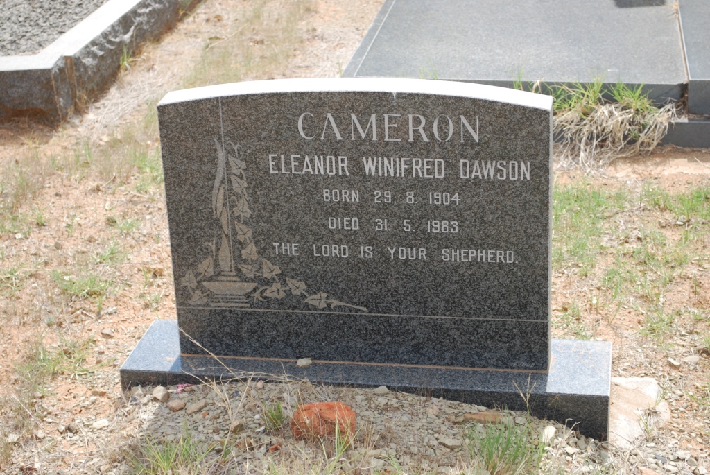 CAMERON Eleanor Winifred Dawson 1904-1983