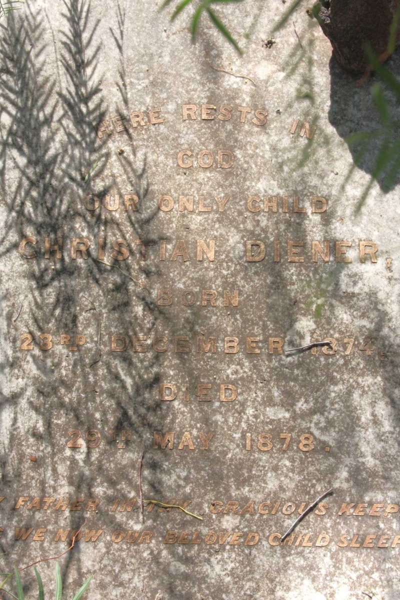 DIENER Christian 1874-1878