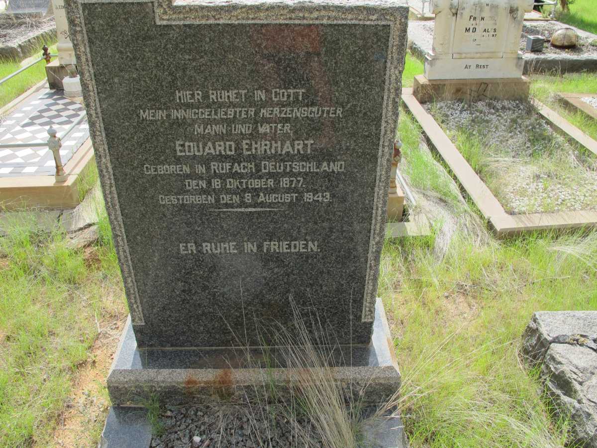 EHRHART Eduard 1877-1943